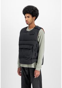 Blouson Alpha Industries "Protector Puffer Vest", Herren, Gr. S, schwarz, Obermaterial: 100% Nylon, Futter: 100% Polyester, F&uuml;llung: 100% Polyester, Jacken Blouson