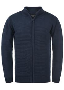 Cardigan INDICODE "Cardigan IDRickert", Damen, Gr. L, blau (navy), Obermaterial: 100% Baumwolle CO., Strickjacken Cardigan