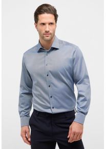 Langarmhemd Eterna "MODERN FIT", Damen, Gr. 40, Normalgr&ouml;&szlig;en, rauchblau, Twill, 100% Baumwolle, tailliert, Manschette, Hemden Langarmhemd, NEVER IRON (b&uuml;gelfrei)