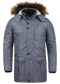 !Solid Wintermantel SOLID "Winterjacke SDOctavus", Herren, Gr. M, blau (ins bl mel), Obermaterial: 100% Polyester PES., M&auml;ntel Wintermantel