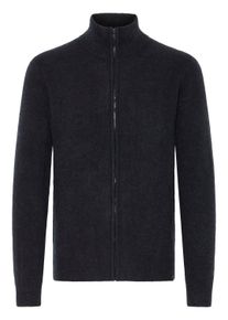 Strickjacke INDICODE "Strickjacke IDBercell", Herren, Gr. XL, schwarz, Obermaterial: 58% Polyacryl PAN. 32% Polyester PES. 7% Wolle mw. 3% Elasthan EL., Strickjacken Strickjacke