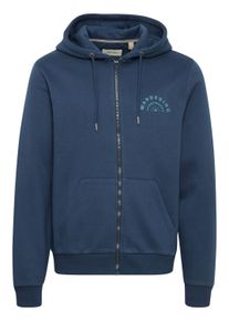 Sweatjacke Blend "Sweatjacke BHSweatshirt", Herren, Gr. XL, blau (marineblaus), Obermaterial: 55% Polyester PES. 45% Baumwolle CO., Sweatjacken Sweatjacke