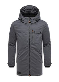 Wintermantel STONE HARBOUR "Wintermantel Fintaan XX", Herren, Gr. S, schwarz (anthrazit), Obermaterial: 60% Polyester PES. 40% Nylon NY. Obermaterial: Futter: 100% Polyester PES. 100% Polyester PES., M&auml;ntel Wintermantel