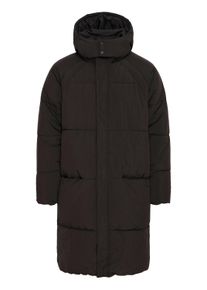 !Solid Steppmantel SOLID "Steppmantel SDMILO PUFFER LONG", Herren, Gr. L, schwarz (true schwarz), Obermaterial: 100% Nylon NY., M&auml;ntel Steppmantel