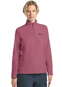 Stehkragenpullover Jack Wolfskin "TAUNUS HZ W", Damen, Gr. XS, raisin, Obermaterial: 100% Polyester, Pullover Stehkragenpullover