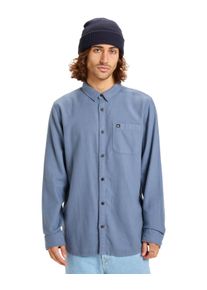 Langarmhemd Quiksilver "Motherfly Solid", Herren, Gr. XXL, US-Gr&ouml;&szlig;en, blau (china blau), Obermaterial: 100% Walkfrottier;, Hemden Langarmhemd