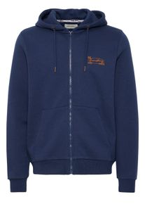 Sweatjacke Blend "Sweatjacke BHSweatshirt", Herren, Gr. M, blau (marineblaus), Obermaterial: 55% Polyester PES. 45% Baumwolle CO., Sweatjacken Sweatjacke