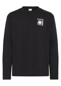 !Solid Langarmshirt SOLID "Langarmshirt SDODANI", Herren, Gr. XL, schwarz (true schwarz), Obermaterial: 50% Baumwolle CO. 50% Polyester PES., Shirts Langarmshirt