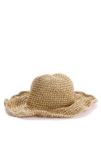 Sonnenhut Lascana "Strohhut", Herren, beige, Obermaterial: 100% Papierstroh, H&uuml;te Sonnenhut, zum Krempeln und faltbar, Kopfbedeckung, Sommerhut