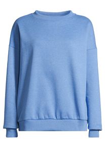 Sweatshirt SALZHAUT "Sweatshirt ANNI", Damen, Gr. S, blau (ocean blau), Obermaterial: 55% Baumwolle CO. 45% Polyester PES., Sweatshirts Sweatshirt