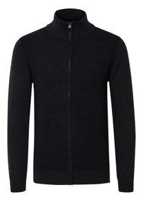 Cardigan INDICODE "Cardigan IDRickert", Damen, Gr. XL, grau (charcoal mix), Obermaterial: 100% Baumwolle CO., Strickjacken Cardigan