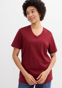 bonprix Longshirt (5er-Pack), gr&uuml;n, Gr.48/50 (XL), Bequemes weites Long-Shirt, grau meliert: 70% Baumwolle