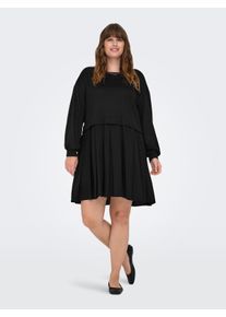 Only sheego Gro&szlig;e Gr&ouml;&szlig;en Jerseykleid, black, Gr&ouml;&szlig;e M - Damen