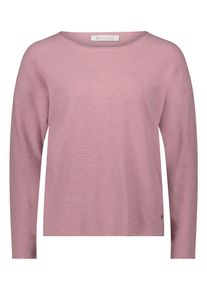 BETTY & CO Strickpullover BETTY & CO "Strickpullover mit Rundhalsausschnitt", Damen, Gr. 46, rosa (rose melange), Obermaterial: 50% Viskose CV. 27% Polyamid PA. 23% Polyester PES., Pullover Strickpullover
