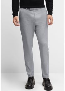 Anzughose Cinque "CIBEPPE", Herren, Gr. 94, N + S Gr, dunkelblau, Web, Obermaterial: 66% Polyester, 20% Viskose, 8% Elasthan, 6% Polyacryl, Strukturmuster, gerade, unten schmal lang, Hosen Anzughose, strukturierte Optik, Tapered-Fit