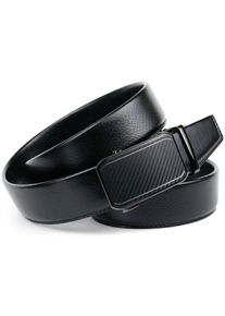 Lederg&uuml;rtel Anthoni Crown, Damen, Gr. 95, schwarz, Leder, unifarben, G&uuml;rtel Lederg&uuml;rtel, in hochwertigem Glattleder