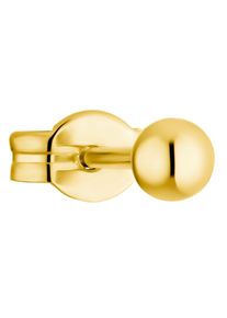 Single-Ohrstecker Amor "2021580", gold (gelbgoldfarben), Ohrringe, Damen, 3mm, Gelbgold 375, Single-Ohrstecker, Made in Germany