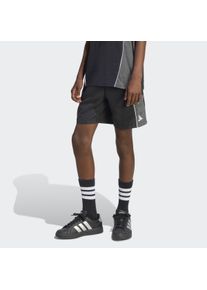Shorts adidas Sportswear "COLOR BLOCK WOVEN", Jungen, Gr. 116, N-Gr, schwarz, grau six, wei&szlig;,, Obermaterial: 100% Polyester, Hosen Shorts