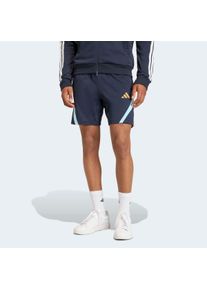Shorts adidas Sportswear "HOUSE OF TIRO NATIONS PACK", Damen, Gr. L, N-Gr, night navy, ice blau, wei&szlig;, normal, gr., Obermaterial: 53% Baumwolle, 47% Polyester, Hosen Shorts