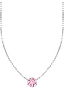 Kette mit Anh&auml;nger Thomas Sabo "Zirkonia-Anh&auml;nger" Gr. 45, bunt (silberfarben, rosa), Halsketten, Damen, 45, Silber 925 (recycelt), Kette mit Anh&auml;nger, mit Zirkonia (synth.)