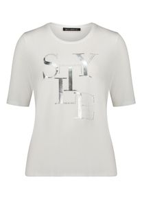 Rundhalsshirt Betty Barclay "Basic Shirt kurzarm", Damen, Gr. 48, wei&szlig; (rohwei&szlig;), Obermaterial: 95% Viskose CV. 5% Elasthan EL., Shirts Rundhalsshirt