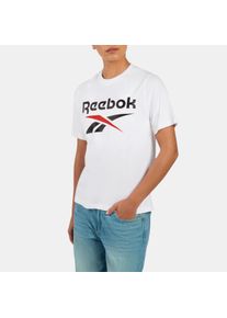 T-Shirt Reebok "WREN 2 COLOUR LOGO CREW SS TEE", Damen, Gr. XL, wei&szlig;, Obermaterial: 100% Baumwolle, Shirts T-Shirt, f&uuml;r Erwachsene, sportlicher Stil