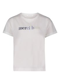 BETTY & CO Langarmshirt BETTY & CO "Casual-Shirt mit Stickerei", Damen, Gr. XL, blau (patch cream, dunkelblau), Obermaterial: 100% Baumwolle CO., Shirts Langarmshirt