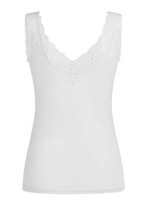 Achselhemd Nina von C. "Damen Achselhemd Romance", Damen, Gr. 46, N-Gr, wei&szlig;, Obermaterial: 95% Modal CMD. 5% Elasthan EL., Unterhemden Achselhemd