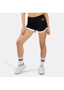 Sweatshorts Reebok "ID COLORBLOCK SHORTS", Damen, Gr. L, N-Gr, schwarz, Obermaterial: 100% Baumwolle, Hosen Sweatshorts, sportlicher Stil, f&uuml;r Sportmode und aktive Freizeit, leichtes Design