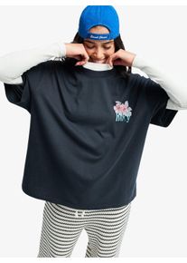 T-Shirt Roxy "TALLOVERSIZE WASHED", Damen, Gr. M (38), anthrazit, Obermaterial: 100% Baumwolle, Rundhals, Shirts T-Shirt, Kurzarm, l&auml;ssiger Stil, f&uuml;r Alltag und entspannte Aktivit&auml;ten