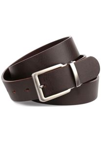 Lederg&uuml;rtel Anthoni Crown, Damen, Gr. 85, braun, Leder, unifarben, G&uuml;rtel Lederg&uuml;rtel, 3,5 cm breiter Casual-Volllederg&uuml;rtel