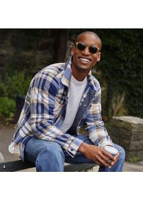 LANDS' END Hemdjacke aus Fleece, Herren,  Beige, Polyester, by Lands' End