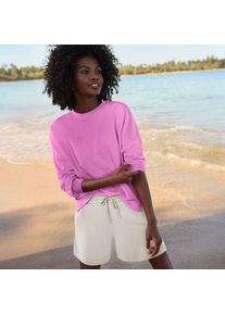 LANDS' END Leichtes Sweatshirt, Damen,  Pink, by Lands' End