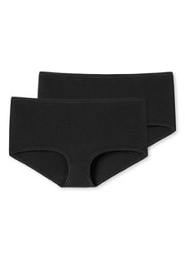 H&uuml;ftpanty Schiesser "95/5", Damen, Gr. 44, schwarz (000, schwarz), Single Jersey, Obermaterial: 95% Baumwolle, 5% Elasthan, unifarben, k&ouml;rpernah, Unterhosen H&uuml;ftpanty, mit flachen N&auml;hten