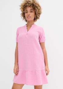 bonprix Minikleid aus Musselin, rosa, Gr.46, H&uuml;bsches Musselin-Kleid mit Volant., aus Musselin