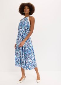 bonprix Midikleid mit Spitze, wei&szlig;, Gr.52/54 (XXL), feminines Midikleid mit Spaghetti-Tr&auml;gern und dekorativer Spitze entlang des Armlochs