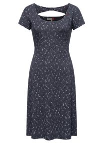 Sommerkleid Ragwear "Sommerkleid Lunngo", Damen, Gr. XL, N-Gr, blau (indigo blau), Obermaterial: 48% Viskose CV. 47% Polyester PES. 5% Elasthan EL., Kleider Sommerkleid
