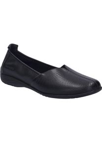Ballerina Josef Seibel "Fenja 29, black-black", Damen, Gr. 42, schwarz (schwarz, schwarz), Obermaterial: 100% Rindsleder Leather cow., Schuhe Ballerina