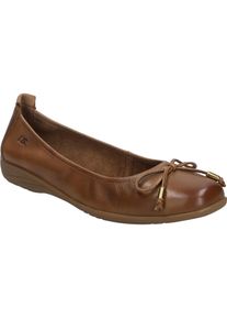 Ballerina Josef Seibel "Fenja 09, camel", Damen, Gr. 40, braun (camel), Obermaterial: 100% Rindsleder Leather cow., Schuhe Ballerina