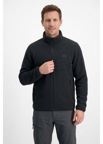 Fleecejacke Jack Wolfskin "LITE CURL FZ M", Damen, Gr. XL (54/56), schwarz, Obermaterial: 100% Polyester. Futter: 100% Polyester, normal, Jacken Fleecejacke, Atmungsaktiv, leicht, &Uuml;bergangsjacke