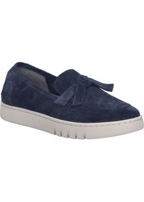 Slipper Josef Seibel "Jessie 08, indigo", Damen, Gr. 42, blau (indigo), Obermaterial: 100% Rindsleder Leather cow., Schuhe Slipper