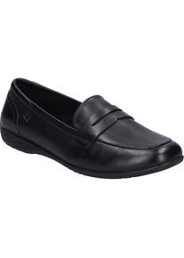 Ballerina Josef Seibel "Fenja 22, black-black", Damen, Gr. 43, schwarz (schwarz, schwarz), Obermaterial: 100% Rindsleder Leather cow., Schuhe Ballerina