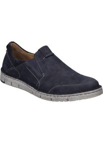 Slipper Josef Seibel "Ruben 03, ocean", Damen, Gr. 47, blau (ocean), Obermaterial: 100% Rindsleder Leather cow., Schuhe Slipper