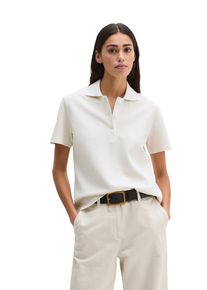 Marc O'Polo Poloshirt MARC O'POLO, Damen, Gr. XL, gray silk, Piqu&eacute;, Obermaterial: 100% Baumwolle, regular fit normal, Shirts Poloshirt, regular aus Garment-Dyed-Piqu&eacute;-Jersey