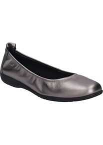 Ballerina Josef Seibel "Fenja 01, basalt", Damen, Gr. 45, grau (basalt), Obermaterial: 100% Rindsleder Leather cow., Schuhe Ballerina