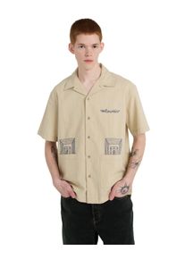 Kurzarmhemd Element "Seersucker Embroidery", Damen, Gr. L, US-Gr&ouml;&szlig;en, seersucker aluminium, Obermaterial: 100% Walkfrottier;, Hemden Kurzarmhemd