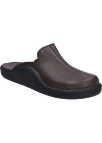 Hausschuh Josef Seibel "Monaco 202 G, mocca", Damen, Gr. 46, braun (mocca), Obermaterial: 100% Rindsleder Leather cow., Schuhe Hausschuh