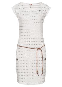 Sommerkleid Ragwear "Sommerkleid Tag Stripes Intl.", Damen, Gr. XL, N-Gr, wei&szlig;, Obermaterial: 95% Baumwolle CO. 5% Polyester PES. Obermaterial: 100% Baumwolle CO., Kleider Sommerkleid