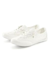 Sneaker Lascana "Freizeitschuh, Halbschuh, Slip-On-Sneaker", Damen, Gr. 44, wei&szlig;, Obermaterial: 60% Textilmaterial, 40% Lederimitat. Decksohle: 100% Textilmaterial. Futter: 100% Textilmaterial. Laufsohle: 100% Synthetik, leicht transparent, unifarben, Basic, Schuhe Sneaker, mit modischen Spitzendetails & herausnehmbarer Innensohle VEGAN, Topseller