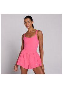 Myprotein MP Damen Velocity Plissierter All-in-One - Leuchtendes Pink - XXL